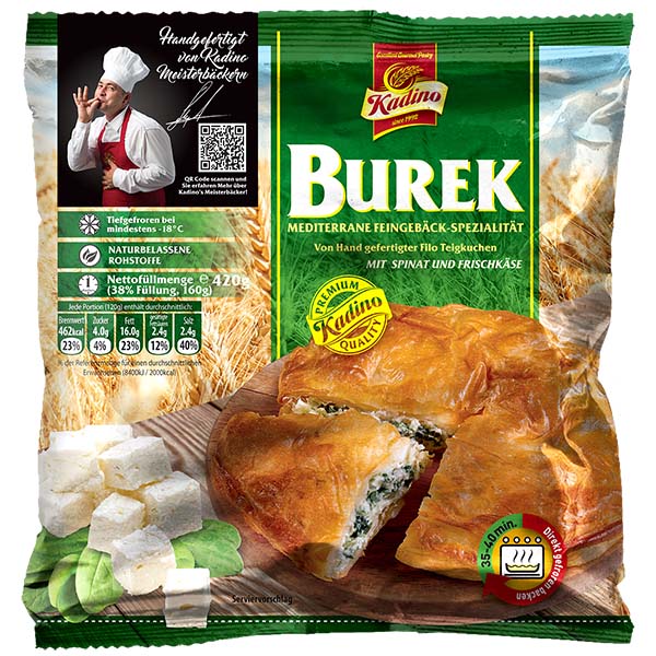 burek pie with spinach